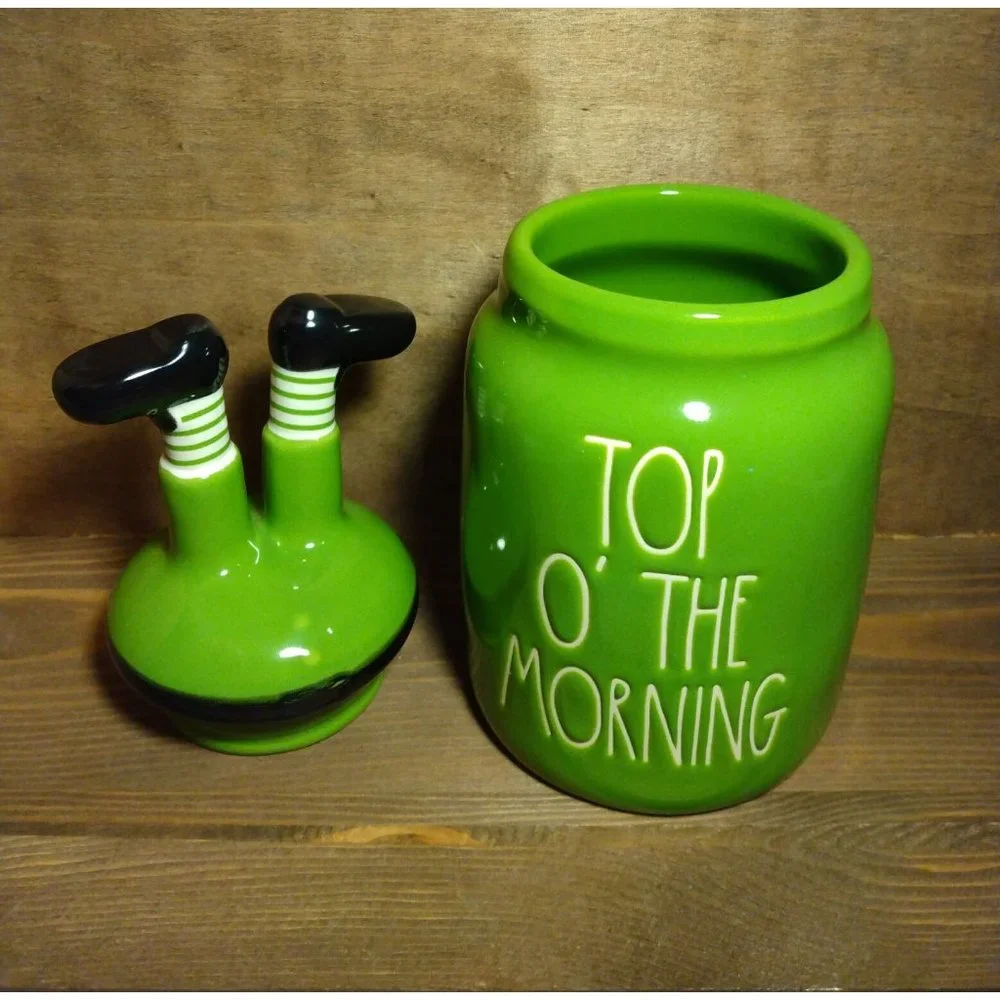 Rae Dunn Canister Irish ‘Top O The Morning’ St. Patrick's Day